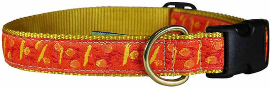 1” Ribbon Dog Collar – Hadlock Dots