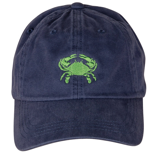 Baseball Hat – Green Crab on Navy