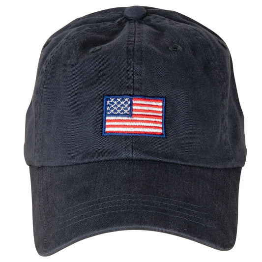 Baseball Hat – US Flag on Navy Blue