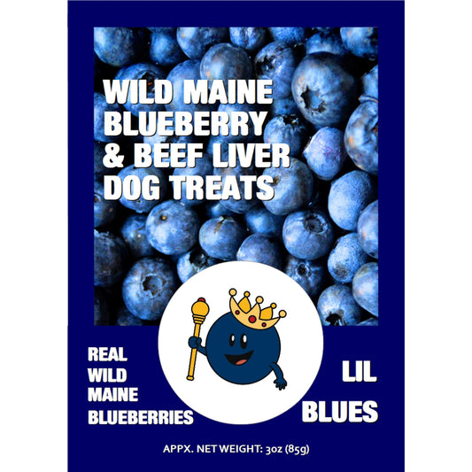 PRE-ORDER - Wild Maine Blueberry & Beef Liver Dog Treats - 3oz