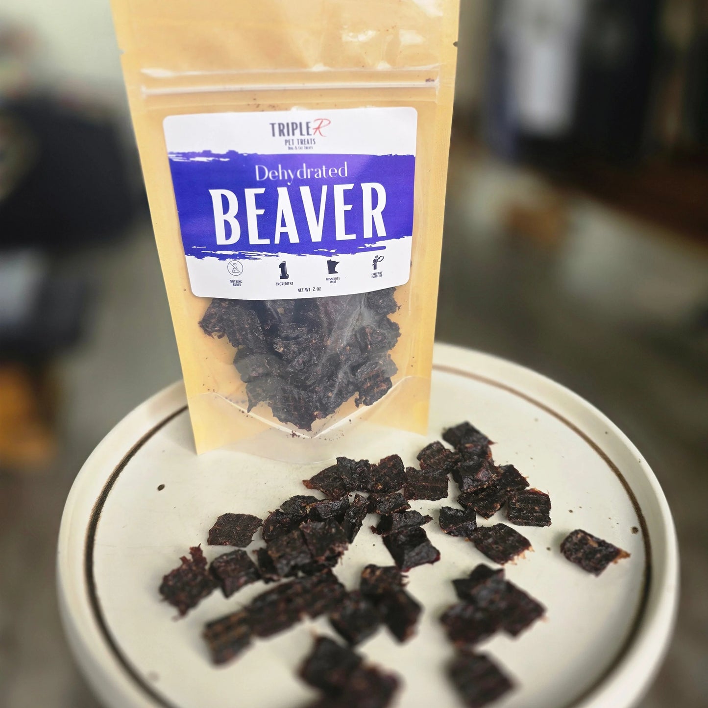 Dehydrated Beaver Dog Treats - 2oz