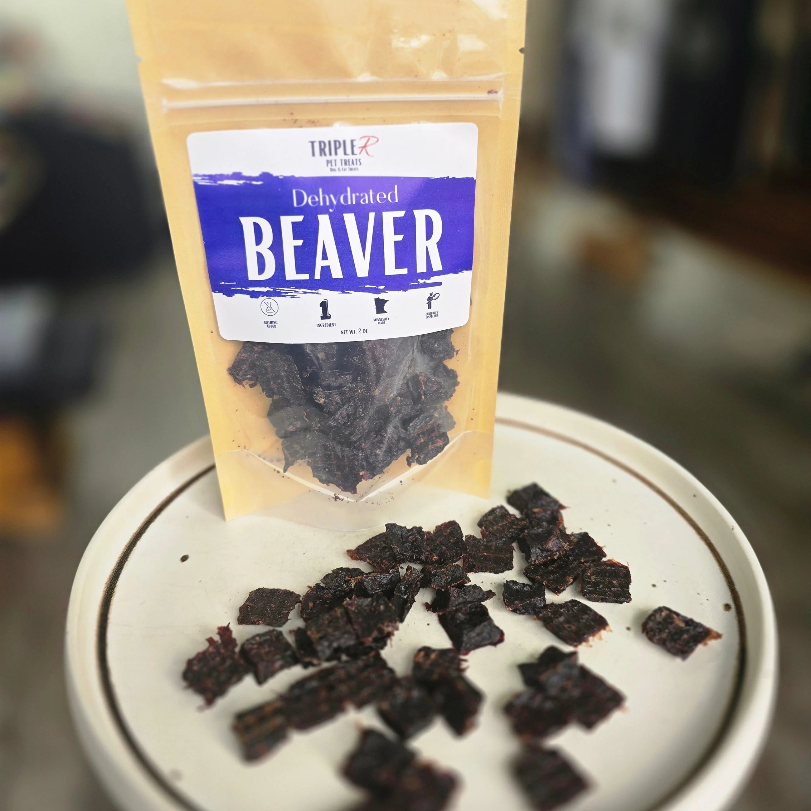 Dehydrated Beaver Dog Treats - 2oz