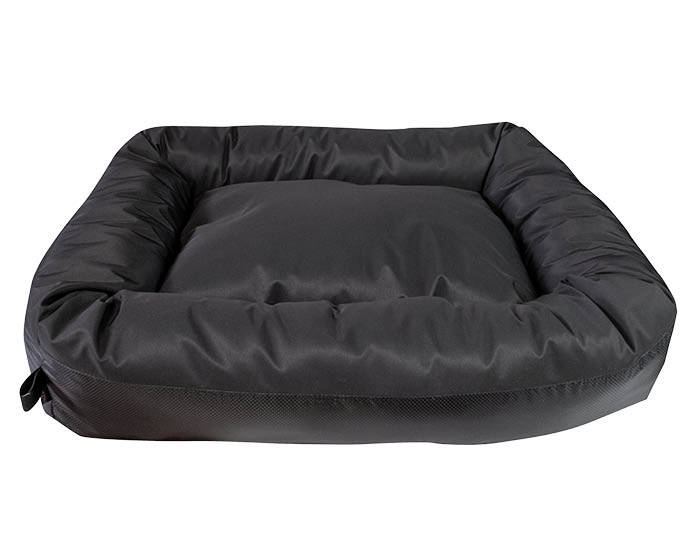 Waterproof Barrier Nestle Dog Bed - Black - Large