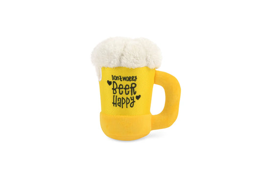 Stuffed Dog Toy - Plush Beer Mug
