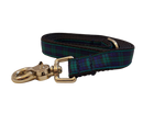 3/4” x 5ft Ribbon Dog Leash – Black Watch Tartan Thumbnail