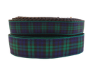 1” x 5ft  Ribbon Dog Leash – Black Watch Tartan Thumbnail