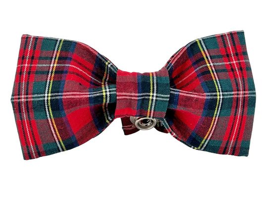 Dog Bow Tie - Red Tartan