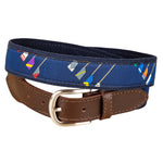 Leather Tab and Ribbon Belt - HOC Crew Blades Thumbnail