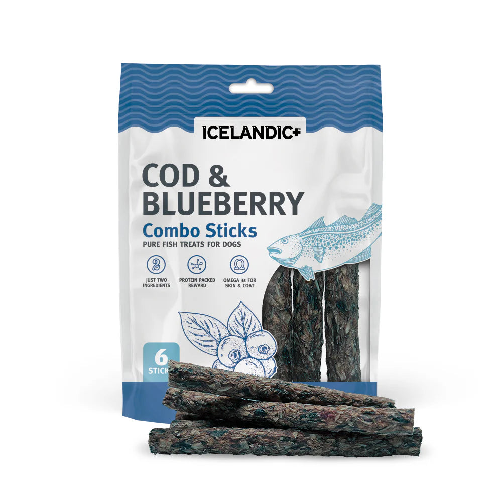 Cod & Blueberry Combo Sticks - 6 Sticks - 2oz
