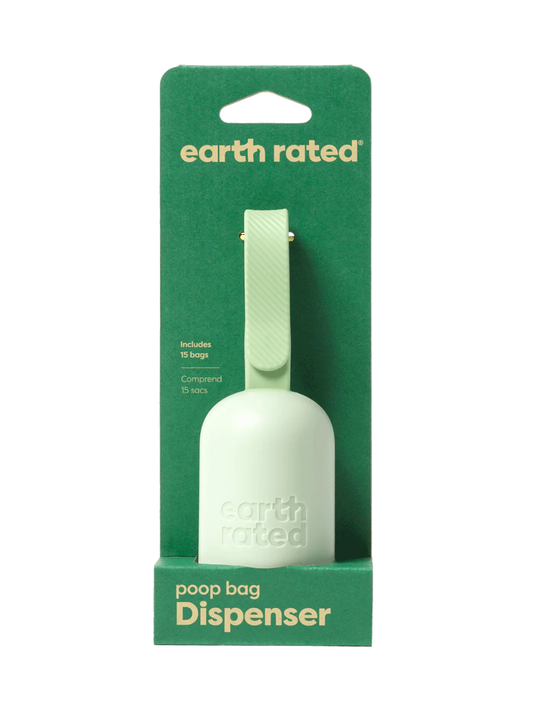 Poop Bag Dispenser w/ 15 Unscented Bags