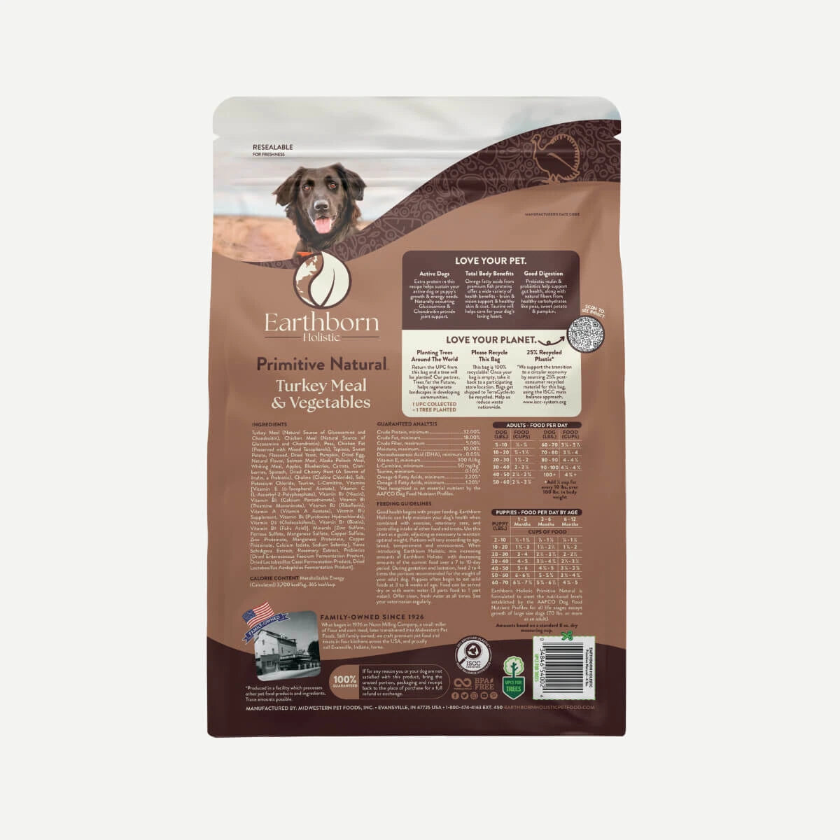 Earthborn Dry Dog Food - Primitive Natural - 25lb