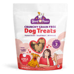 Package of Apple, crunchy grain-free human grade dog treats 8oz Thumbnail