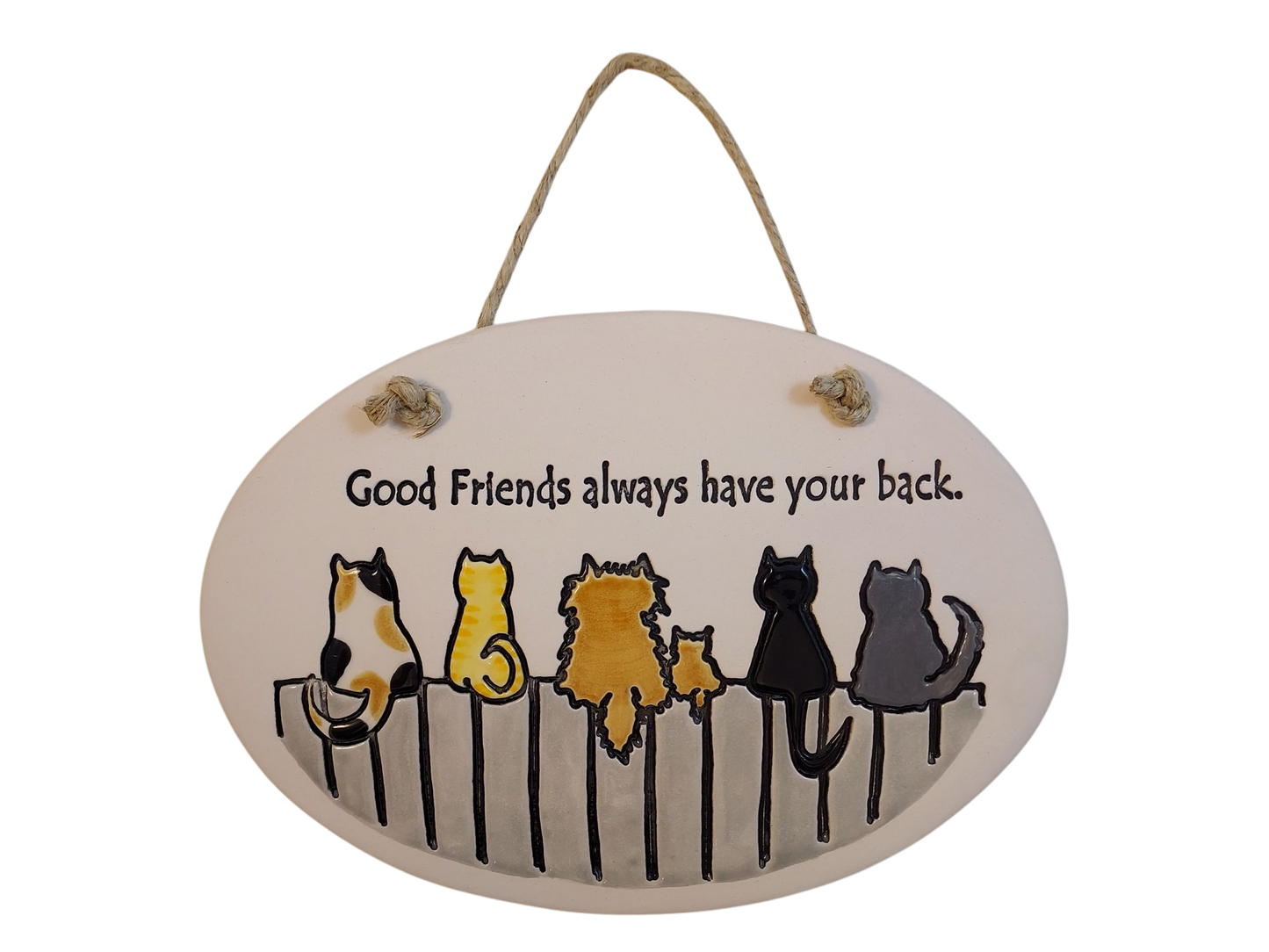 Ceramic Plaque - Good Friends Always...