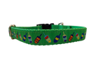 Ribbon Dog Collar – Green Buoys Thumbnail