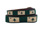 1.5” Ribbon Dog Collar – 1820/1901 Maine Flag, Green Thumbnail