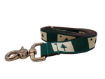 1” x 5ft  Ribbon Dog Leash – 1820/1901 Maine Flag, Green Thumbnail