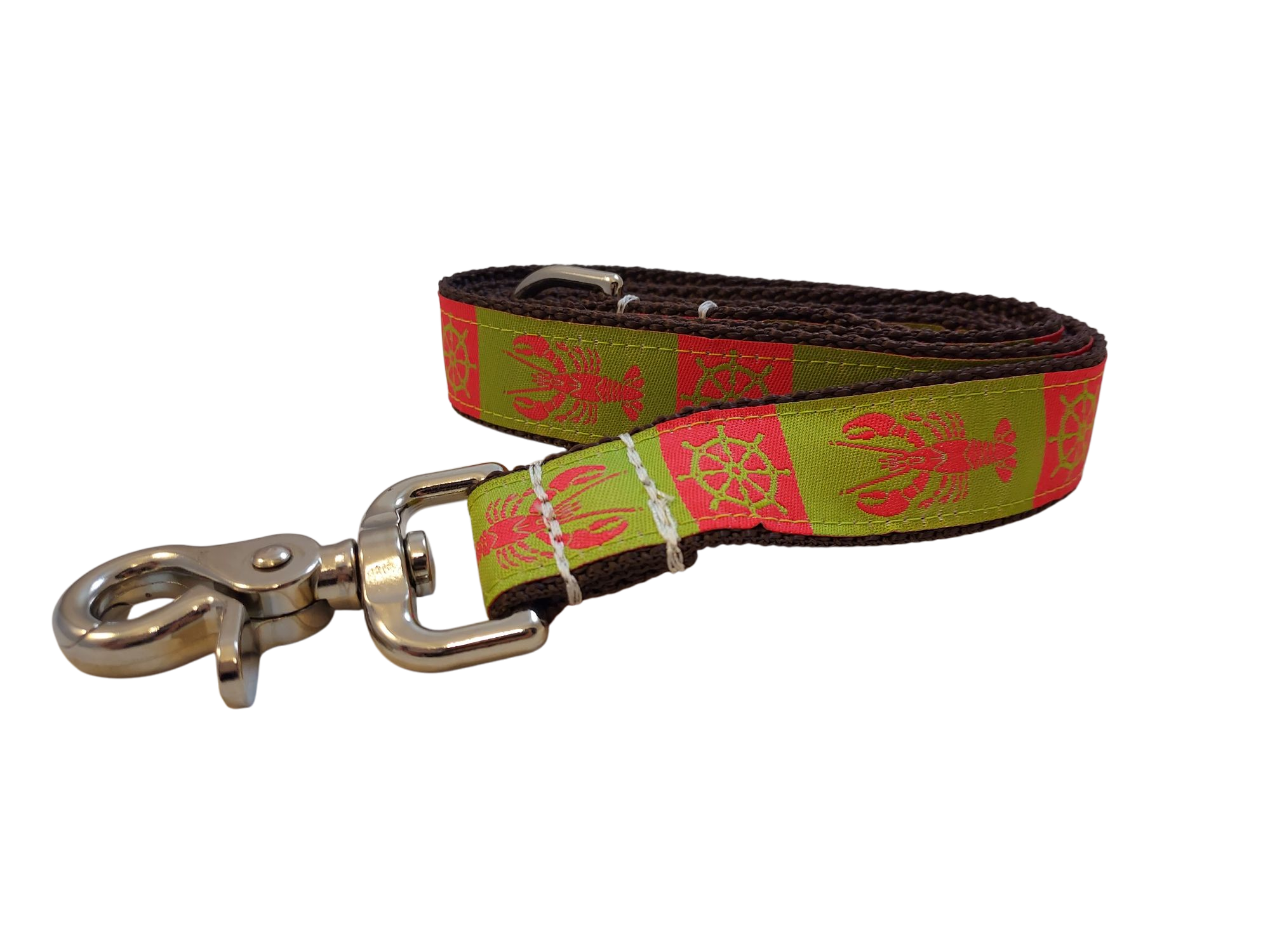 1” x 5ft  Ribbon Dog Leash – Lady Lobster