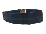 1.5” Ribbon Dog Collar – Black Watch Tartan Thumbnail