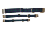 3/4” Ribbon Dog Collar – Black Watch Tartan Thumbnail