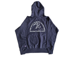 Hooded Sweatshirt - Navy Blue - Two Salty Dogs Logo Thumbnail