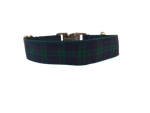 1” Ribbon Dog Collar – Black Watch Tartan Thumbnail