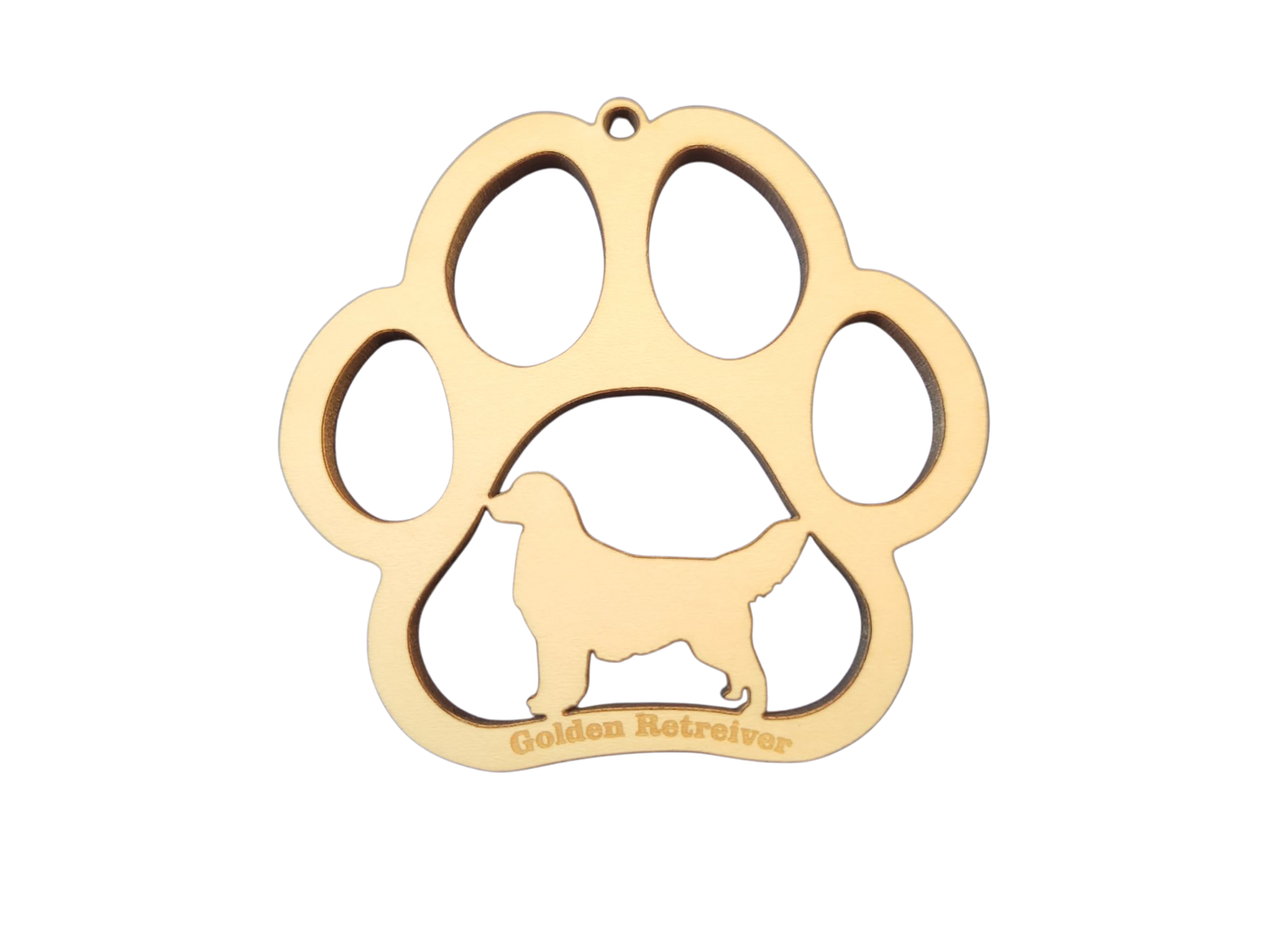 Paw Ornament - Golden Retriever