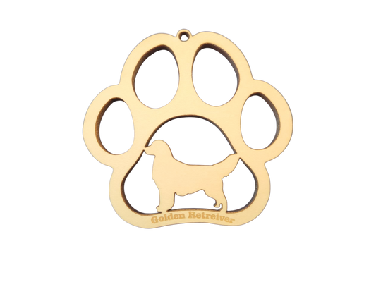 Paw Ornament - Golden Retriever