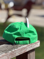 Back of the Kelly green Boothbay Harbor Dog Treats dad hat. Thumbnail