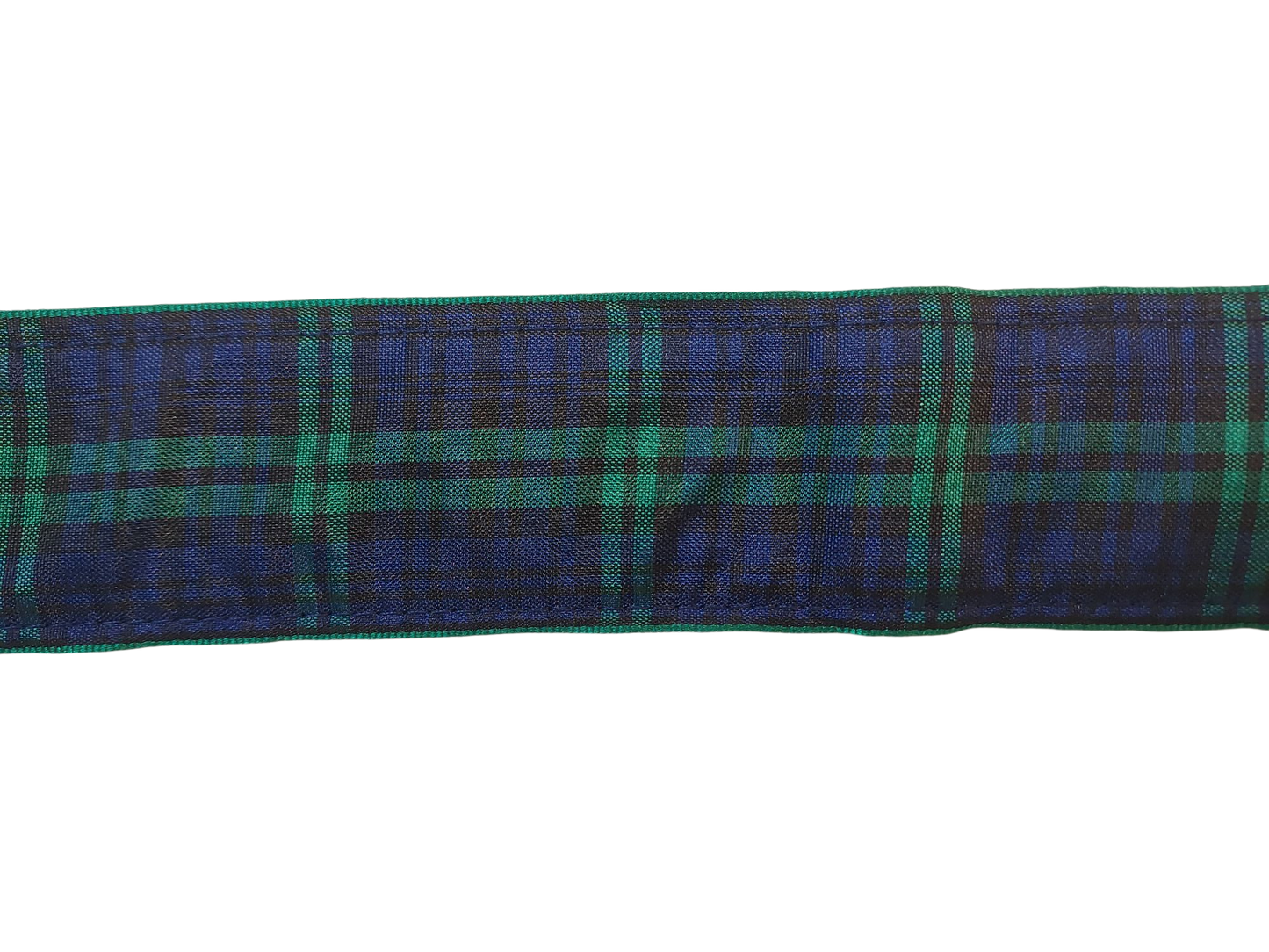 3/4” Ribbon Dog Collar – Black Watch Tartan