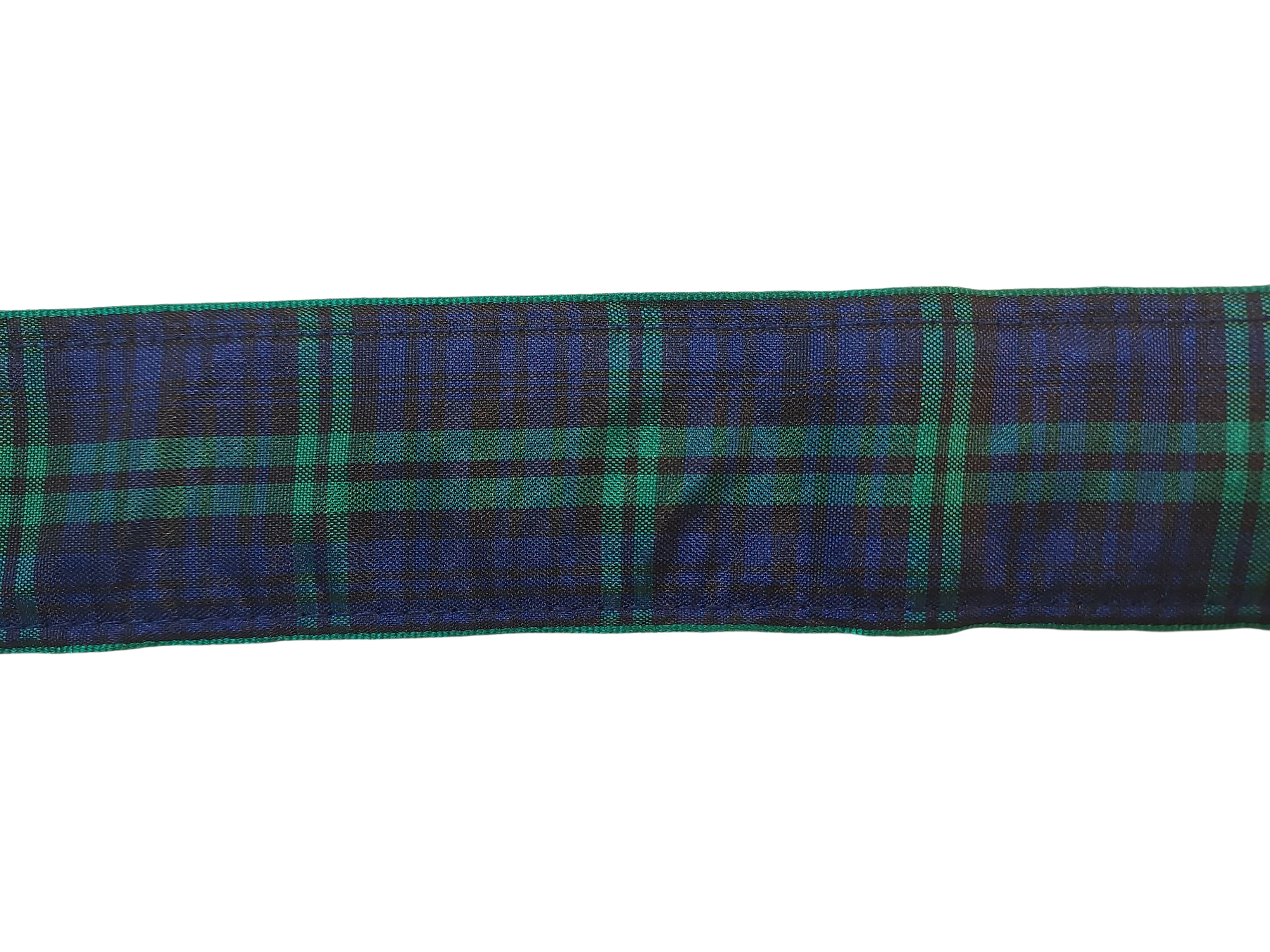 3/4” Ribbon Dog Collar – Black Watch Tartan
