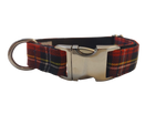 3/4” Ribbon Dog Collar – Scottish Tartan Thumbnail
