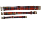 1” Ribbon Dog Collar – Scottish Tartan Thumbnail