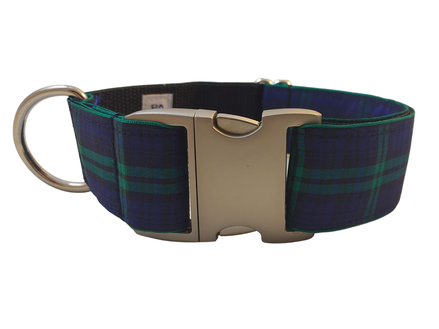 1.5” Ribbon Dog Collar – Black Watch Tartan