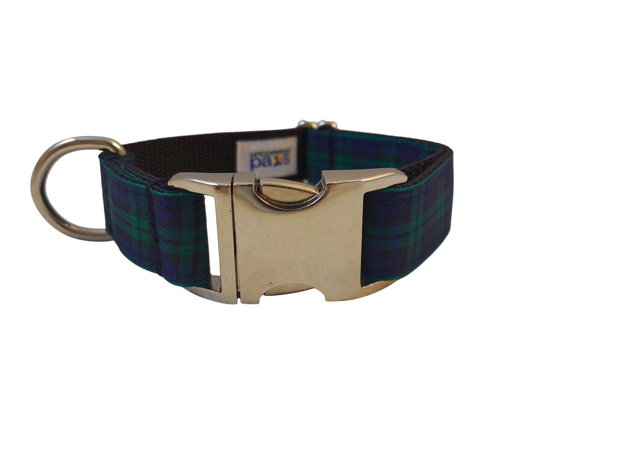1” Ribbon Dog Collar – Black Watch Tartan