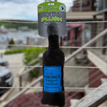 Wine bottle shaped cat toy with 