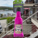 Cycle Dog Dura Plush wine bottle cat toy with 