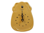 Dog Clock – Solid Brown, Light Thumbnail