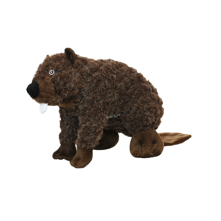 Tuffy Stuffed Dog Toy - Benny Beaver