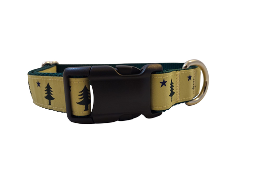 Ribbon Dog Collar – Original Maine Flag