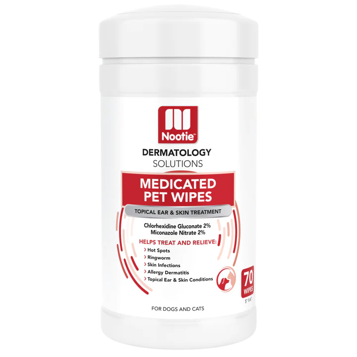 Medicated Pet Wipes - 70ea