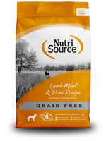 NutriSource Dry Dog Food - Grain Free Lamb Meal and Peas - 4lb Thumbnail