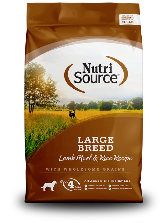 NutriSource Dry Dog Food - Lamb & Rice - Large Breed - 26lb