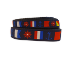 1” x 5ft  Ribbon Dog Leash – Nautical Flags Thumbnail