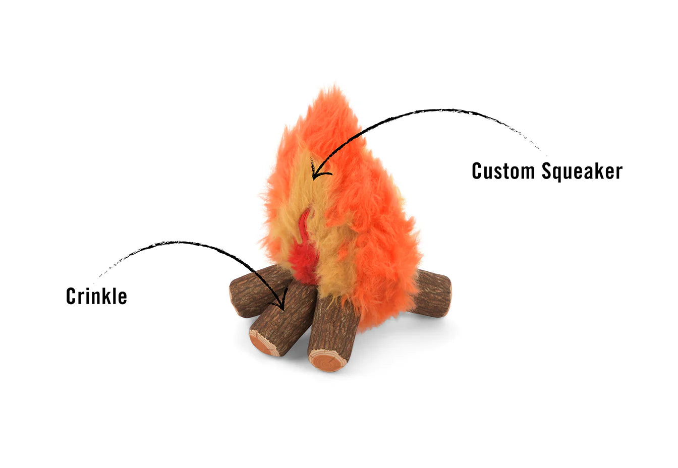 Stuffed Dog Toy - Plush Campfire