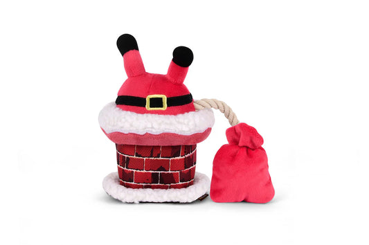 Stuffed Dog Toy - Clumsy Claus