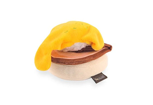 Stuffed Dog Toy - Plush Eggs Benedict