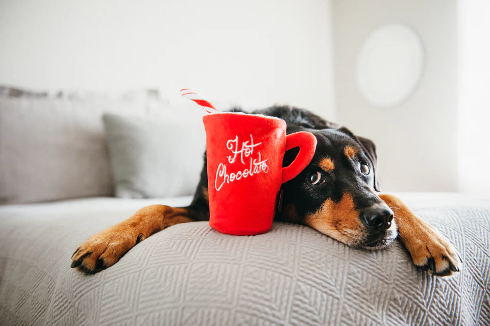 Stuffed Dog Toy - Hot Chocolate