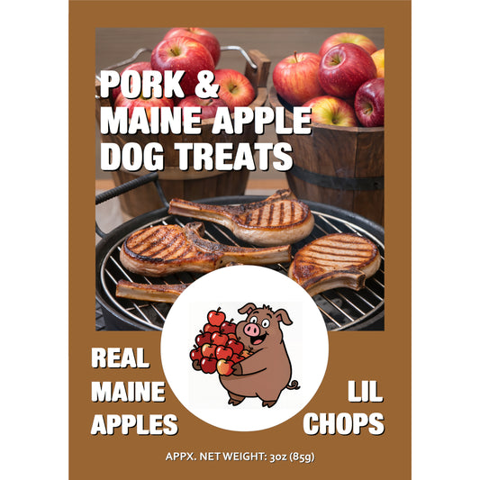 PRE-ORDER - Pork & Maine Apple Dog Treats - 3oz