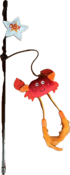 Cat Teaser Wand - Crab