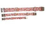 3/4” Ribbon Dog Collar – Daisy, Pink Thumbnail